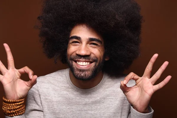 Retrato Homem Feliz — Fotografia de Stock