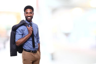 Güzel mutlu siyah adam