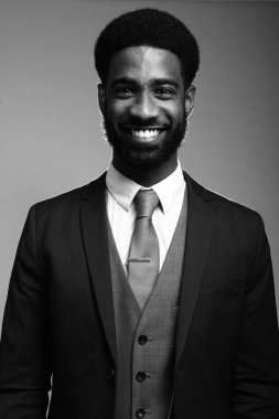 Güzel mutlu afro adam