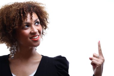 Güzel bir afro kadın portresi