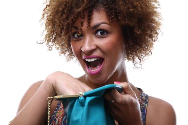 Güzel bir afro kadın portresi