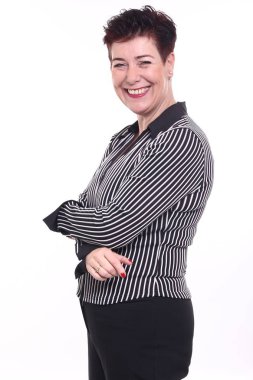 Güzel, olgun bir kadının portresi.