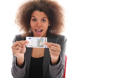 Güzel afro iş kadını