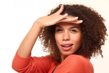 Güzel güzel afro kadın