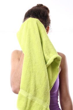 Mükemmel güzel afro kadın