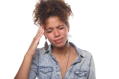 Güzel mutlu Afro kadın