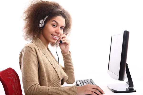 Güzel afro iş kadını
