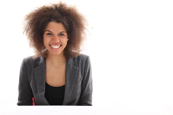 Mooie Afro Zakenvrouw — Stockfoto