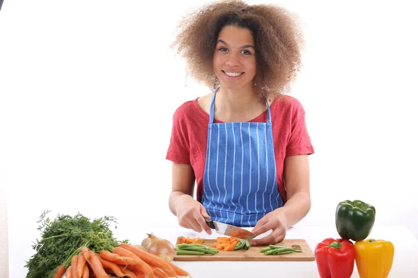 Mujer Hermosa Cocina —  Fotos de Stock