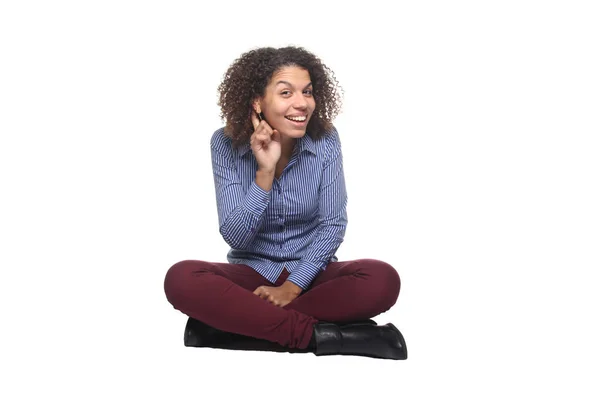 Hermosa Mujer Afro Encantadora — Foto de Stock