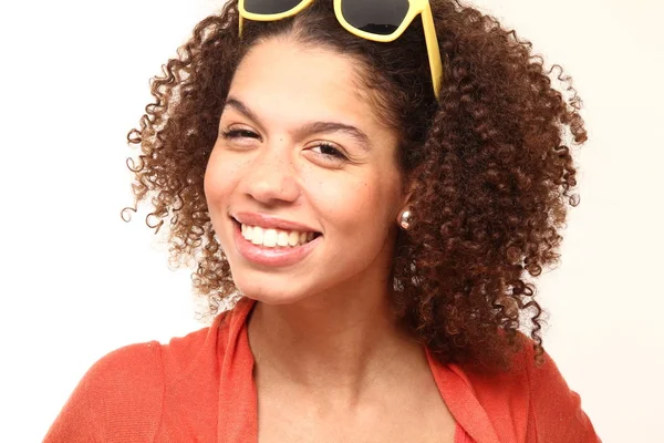 Schöne Schöne Afro Frau — Stockfoto