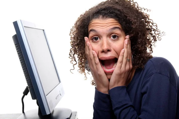 Beautiful Happy Afro Woman — Stock Photo, Image