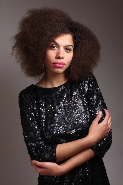 Perfect Beautiful Afro Woman — Stock Photo, Image