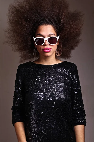 Mükemmel Güzel Afro Kadın — Stok fotoğraf
