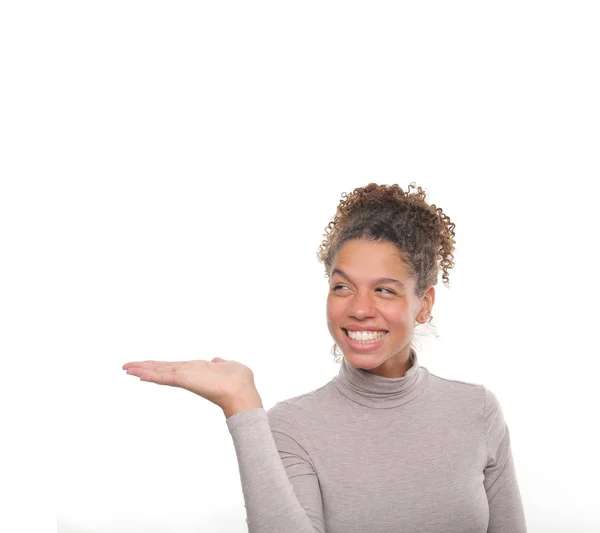 Hermosa Mujer Afro Feliz — Foto de Stock