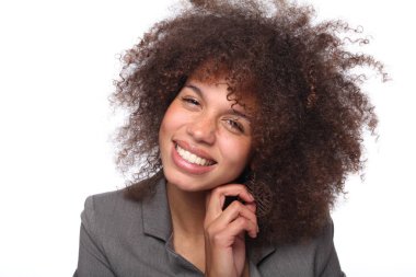 Mükemmel güzel afro kadın