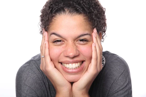 Mujer Afro Hermosa Perfecta — Foto de Stock