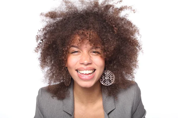 Perfeito Bela Mulher Afro — Fotografia de Stock