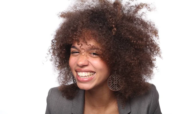 Perfecte Mooie Afro Vrouw — Stockfoto