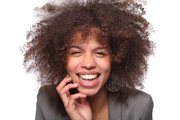 Perfeito Bela Mulher Afro — Fotografia de Stock