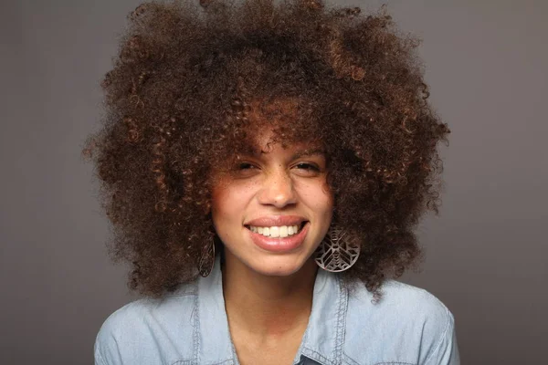 Perfect Beautiful Afro Woman — Stock Photo, Image