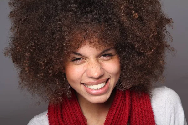 Perfeito Bela Mulher Afro — Fotografia de Stock