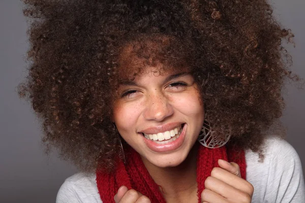 Perfecte Mooie Afro Vrouw — Stockfoto