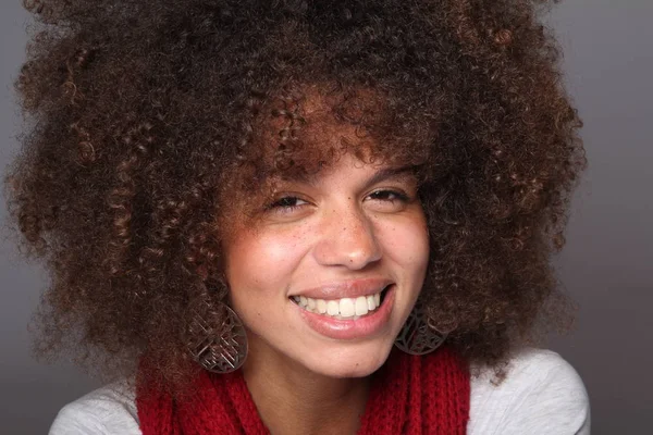 Perfecte Mooie Afro Vrouw — Stockfoto