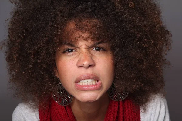 Mujer Afro Hermosa Perfecta — Foto de Stock