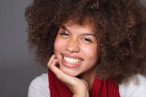 Perfeito Bela Mulher Afro — Fotografia de Stock