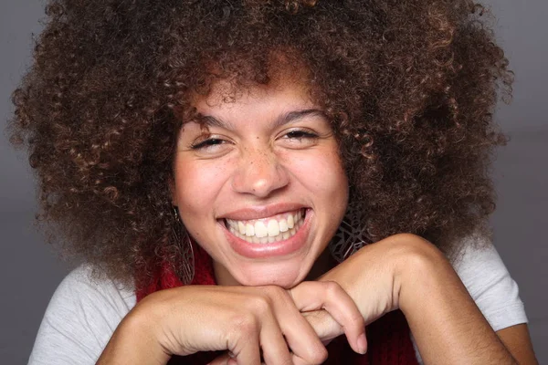 Perfeito Bela Mulher Afro — Fotografia de Stock