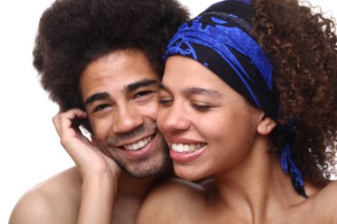 Güzel mutlu Photo Booth aşk Çift