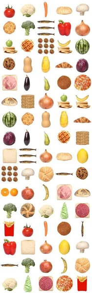 健康可爱的水果和蔬菜在一起 — 图库照片