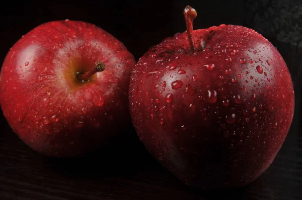 Still Life Images Asian Red Apple — Stock Photo, Image