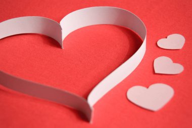 Sevgililer günü için kağıt Kalpler