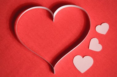 Sevgililer günü için kağıt Kalpler