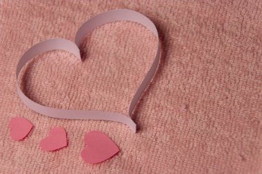 Sevgililer günü için kağıt Kalpler