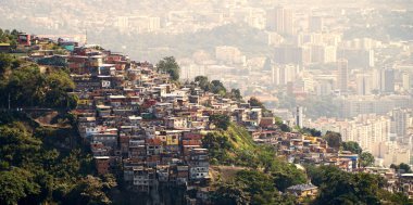 Hill Rio de Janeiro Brezilya favela görünümünü