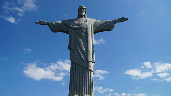 Kristus Vykupitel Socha Rio Janeiro Brazílie — Stock fotografie