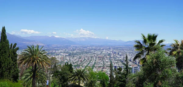 Panorama Ciudad Santiago Chile —  Fotos de Stock