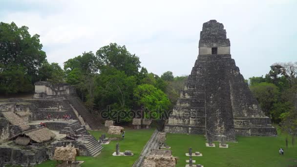 Tikal Piramitler Guatemala — Stok video