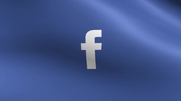Facebook Flagge Nahtlose Schleife — Stockvideo