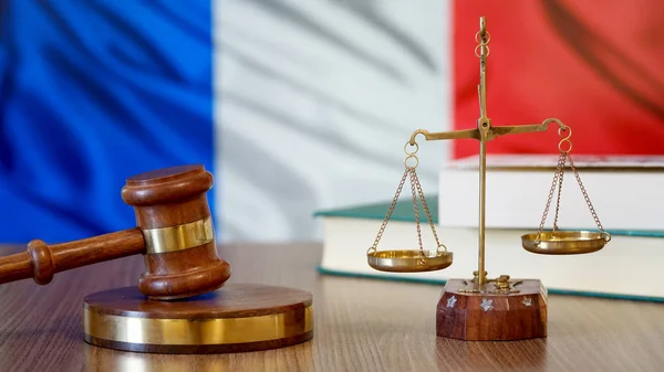 Justice Pour France Lois Devant Cour Française Images De Stock Libres De Droits