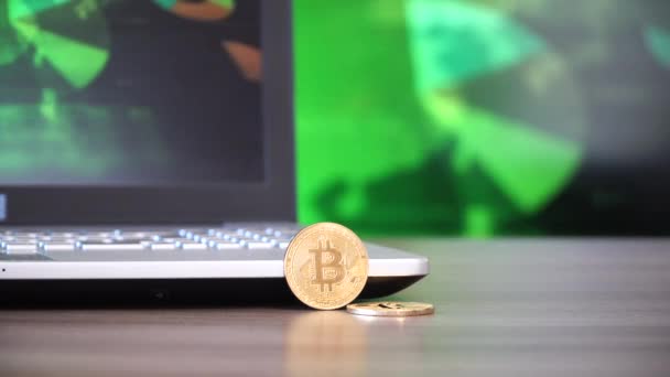 Bitcoin Und Digitales Geld — Stockvideo