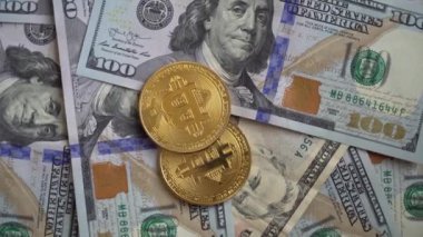 Bit sikke Btc altın ABD Doları faturalarında döndürme.