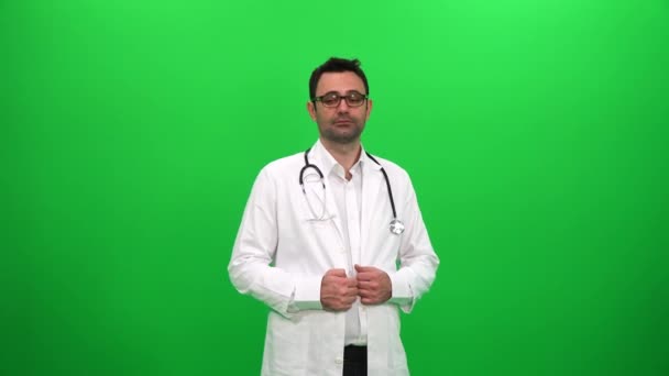 Doctor Búsqueda Uso Pantalla Táctil — Vídeos de Stock