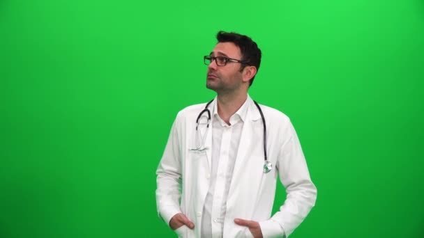 Doctor Buscando Buscando Fondo Digital — Vídeos de Stock
