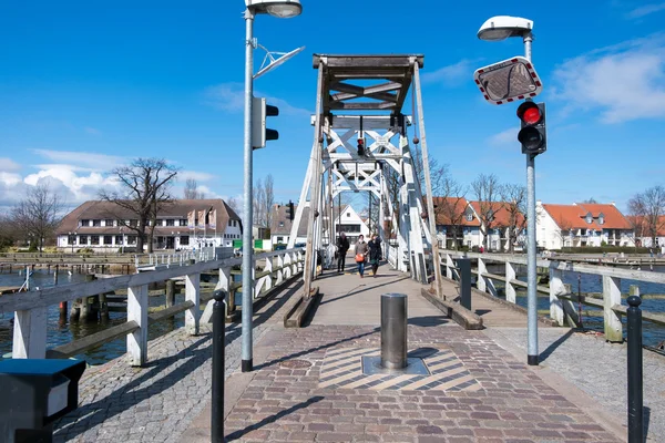 Puente basculante histórico en Wieck. Greifswald. — Foto de Stock