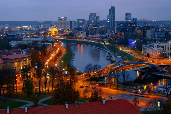 Pohled do moderní části města Vilnius — Stock fotografie