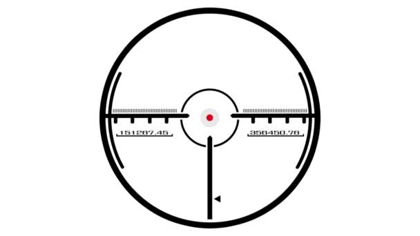 Crosshair y animación objetivo — Vídeos de Stock